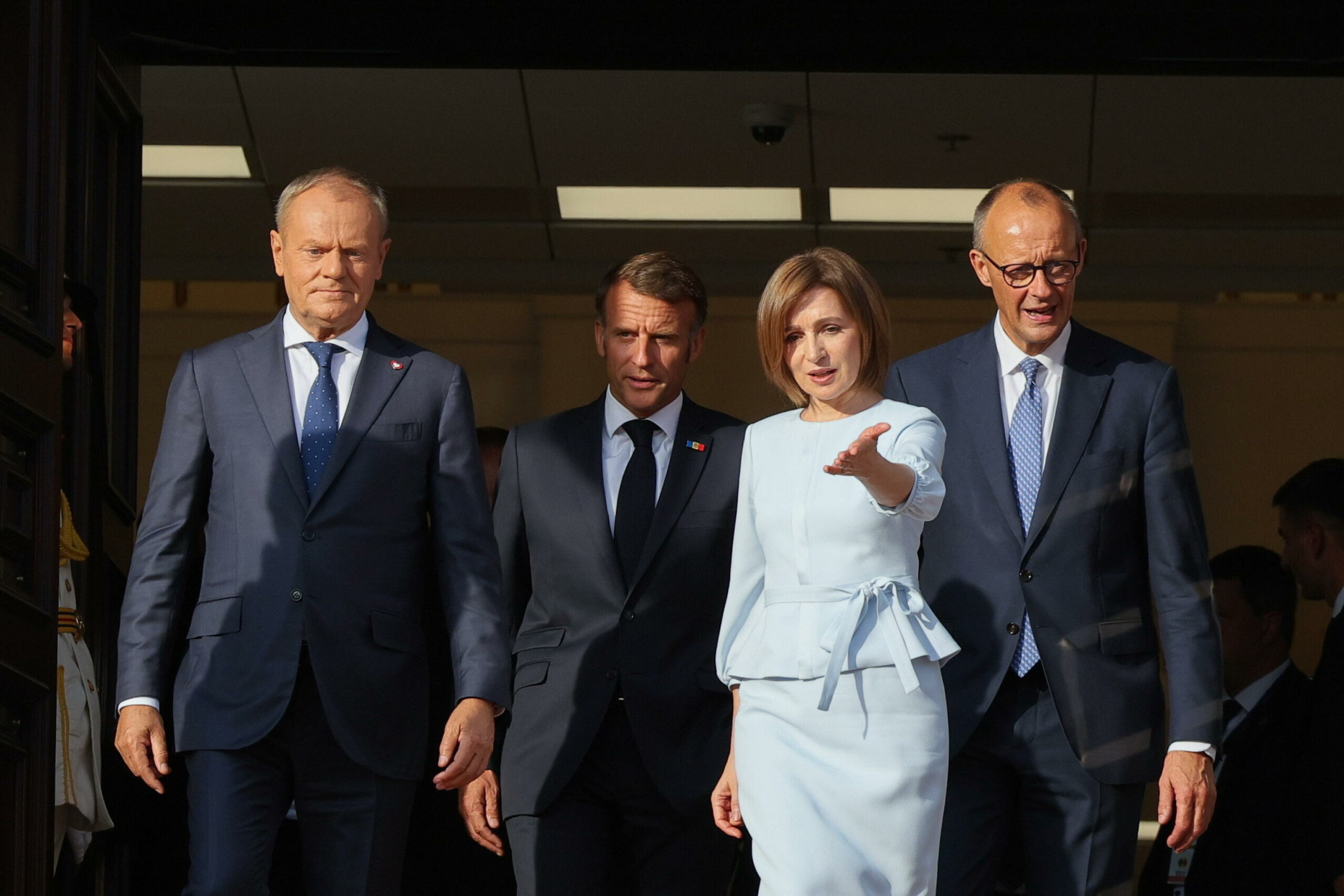 Moldavia: Macron, Merz e Tusk visitano il Paese e lo invitano ad aderire all’UE