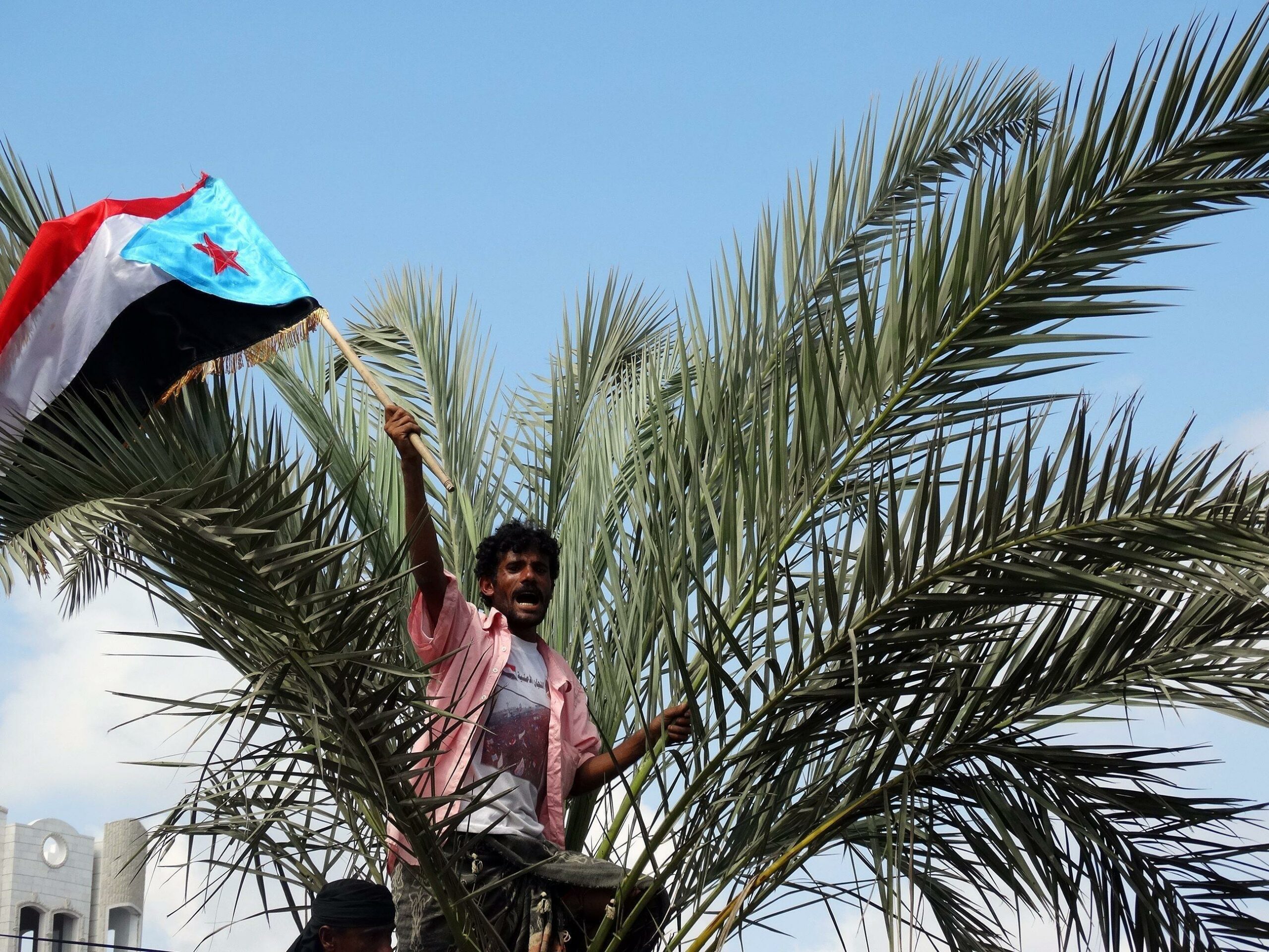 Forze sostenute da Emirati issano bandiere dello Yemen del Sud nel Sud-Est del Paese