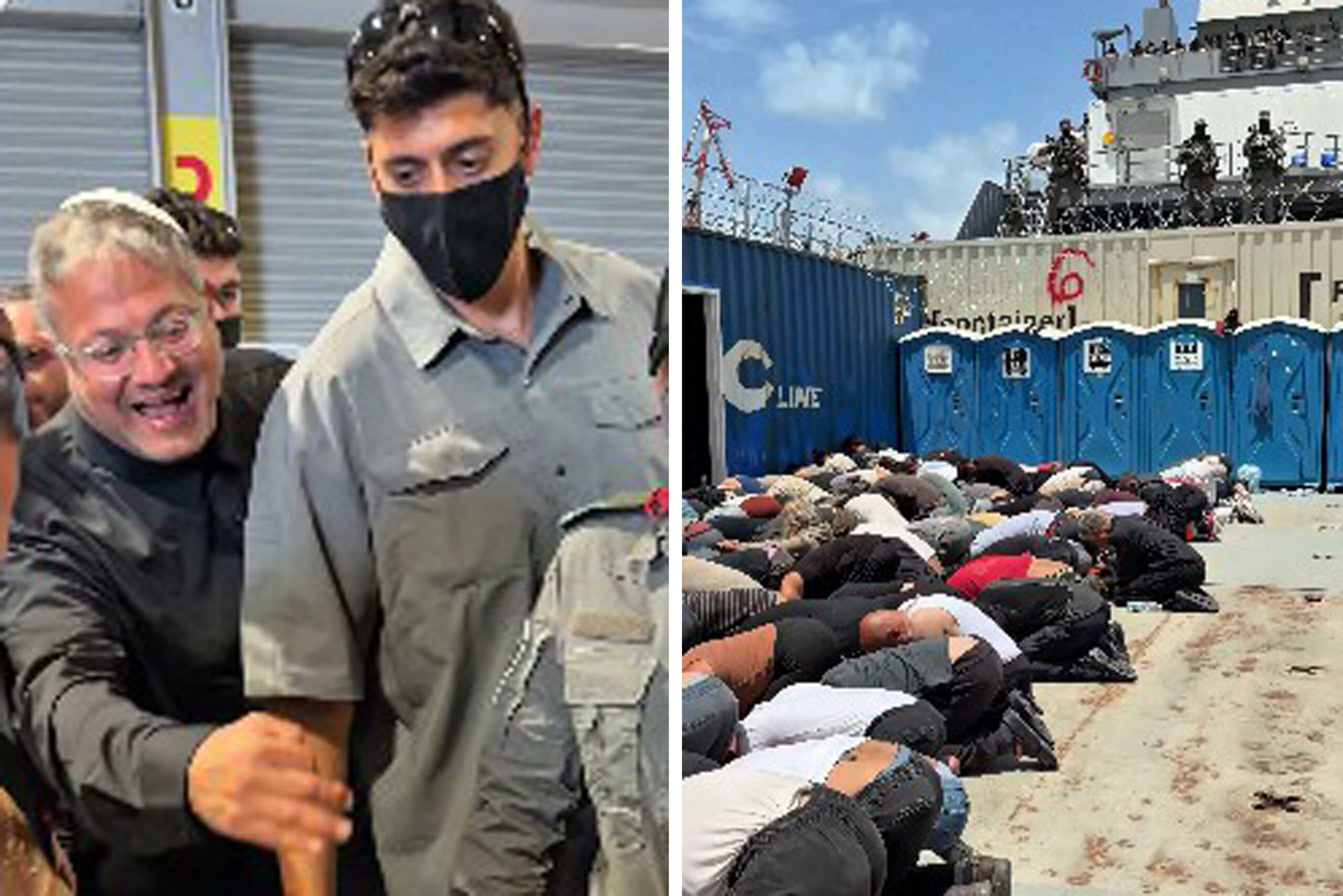 Comunità internazionale critica ministro israeliano per filmati di attivisti della Flottiglia per Gaza arrestati